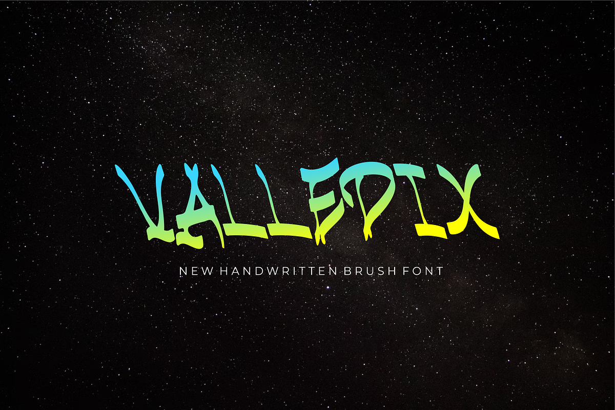 Valledix – Font, a Handwritten Font by artchiles_design