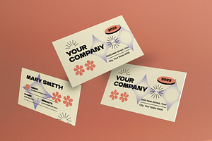 Gradient Geometric Business Card, a Business Card Template by graphicook