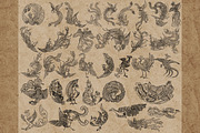 Phoenix stamps for Procreate, a Brush Add-On by TheWhiteCatLab (Thumbnail 2 of 6)