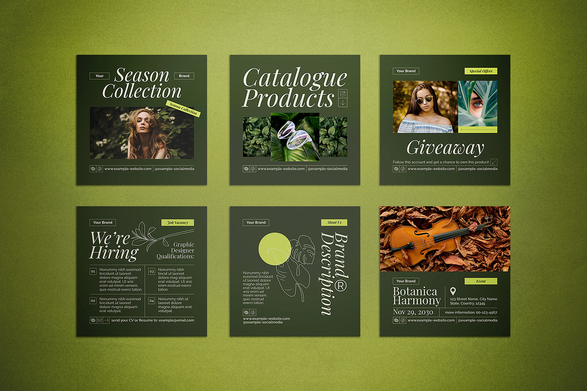 New Naturalism Social Media Post, a Social Media Template by The Good Store (Photo 3 of 4)
