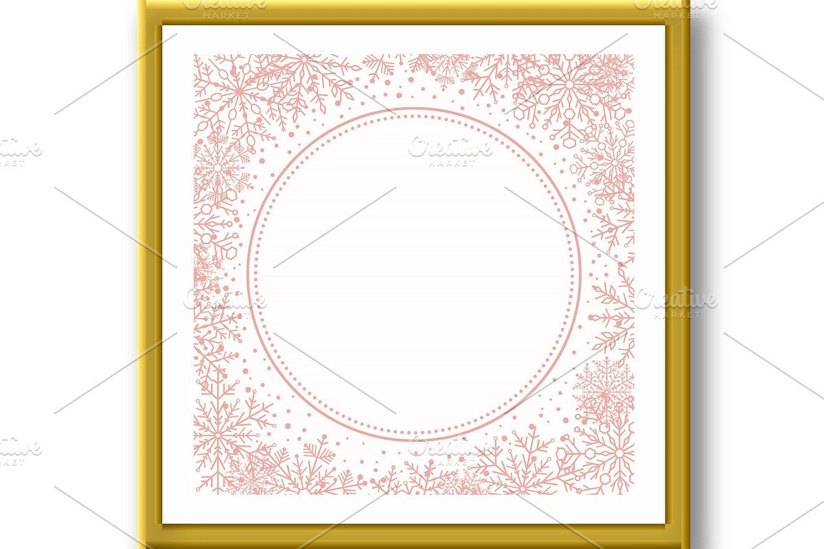 Winter Vector Frame With Arabesques, a Pattern Graphic by FineArtStudio (Photo 2 of 3)