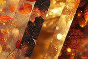 Glitter Bokeh Autumn Leaves Paper, a Texture Graphic by Dream Creation (Thumbnail 3 of 4)