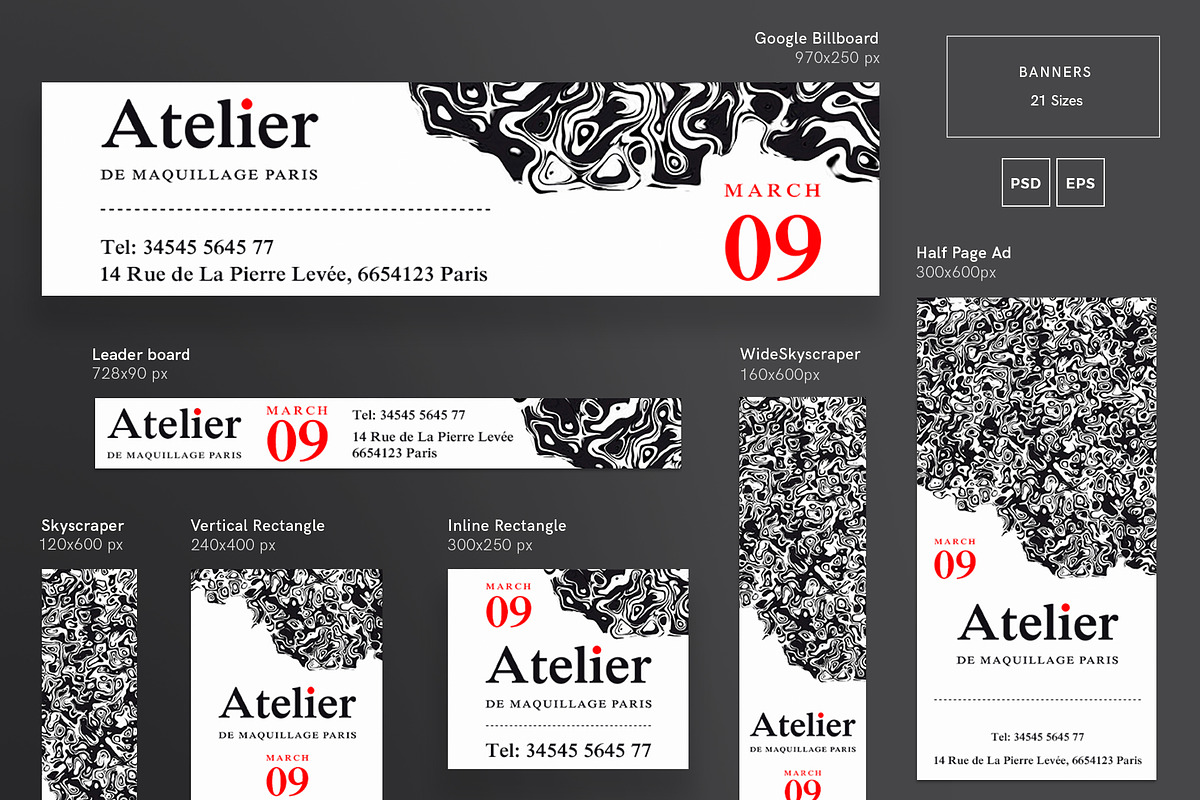 Mega Bundle | Atelier, a Poster Template by Amber Graphics (Photo 11 of 13)