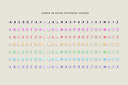 Circle Letter Beads - Alphabet Font, a Sans Serif Font by Dynamo Ultima (Thumbnail 9 of 14)