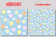 Set of hot air balloons, aerostats, a Seasonal Illustration by Orangepencil (Thumbnail 2 of 5)