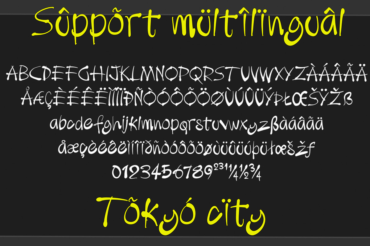 Tokyo City Handwritten Display Font, a Font by Megasetcollections (Photo 3 of 20)