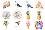 Summer Clipart, Seasonal Clipart, an Illustration by Design Market (Thumbnail 2 of 3)