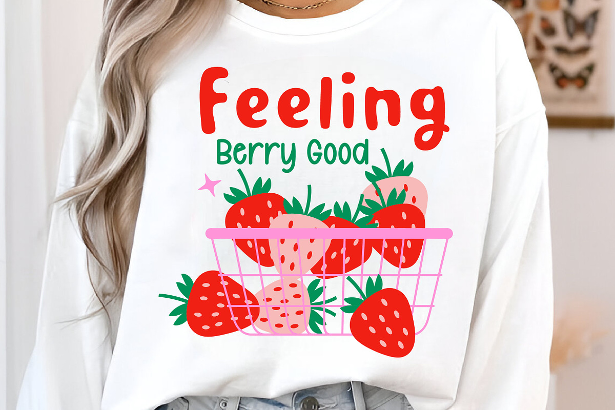 Feeling Berry Good Strawberry PNG, an Illustration by Libby Wishes (Photo 2 of 5)