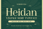Heidan Vintage, a Serif Font by Craft Supply Co. (Thumbnail 1 of 8)