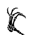 Skeleton Fingers Set, Cut Files, a Person Illustration by Watercolor_Vector Graphic (Thumbnail 8 of 16)