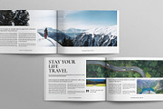 Travel Magazine Template Landscape, a Magazine Template by Work-Envance (Thumbnail 5 of 9)