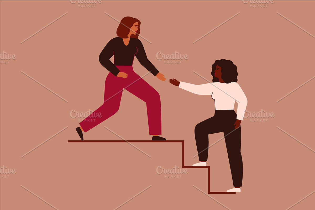 Career Ladder Assistance, a Person Illustration by Mary Long (Photo 3 of 4)