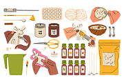 150+ Candle Making Clipart Set, an Object Illustration by Zeukaa (Thumbnail 3 of 15)