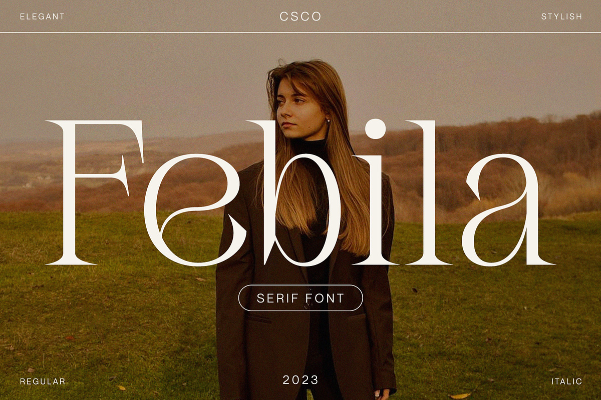 Febila - Elegant Serif Font, a Serif Font by Craft Supply Co. (Photo 1 of 8)