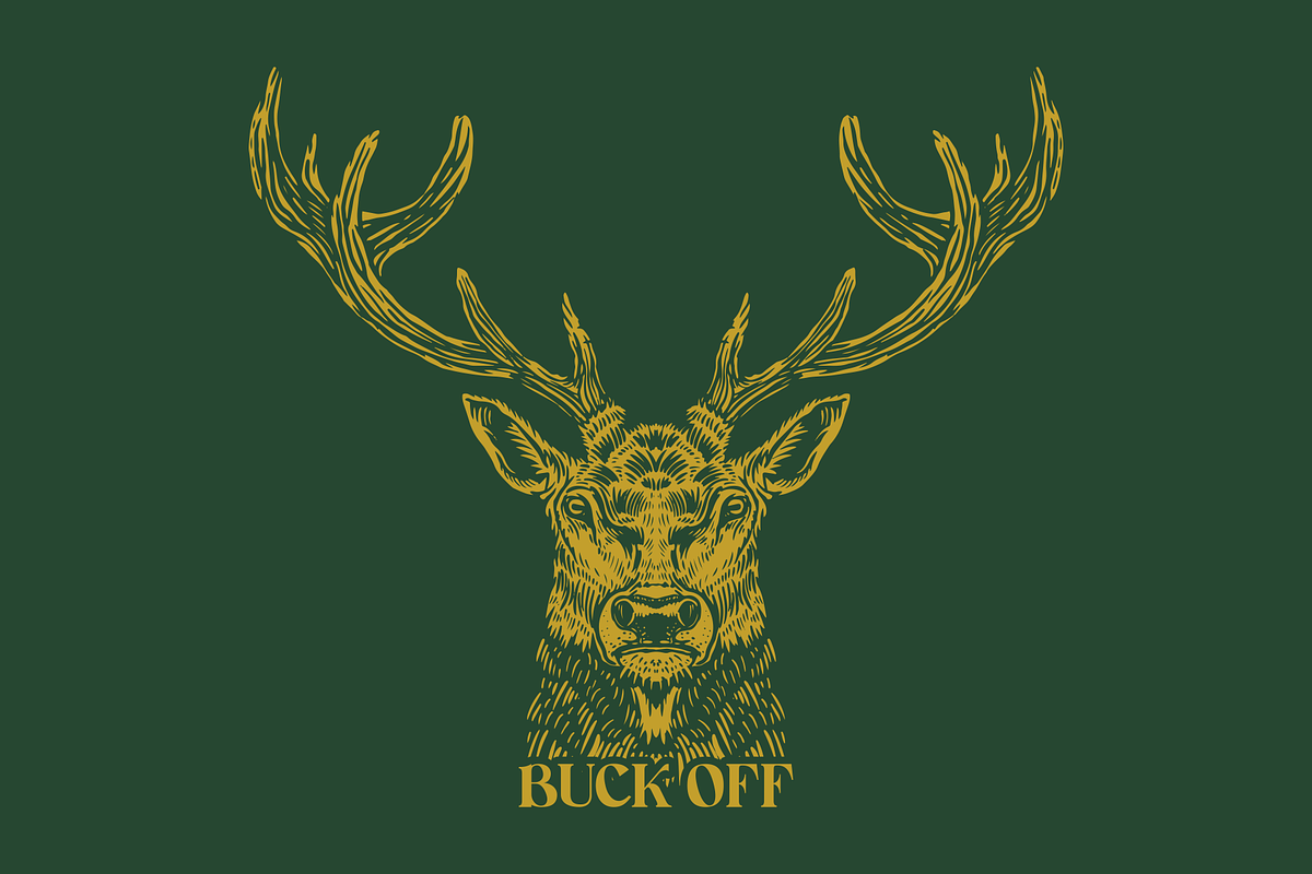 Buck Off Wild Deer, an Animal Illustration by Mangustudio (Photo 1 of 3)