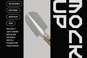 Hand Garden Trowel Mockup, a Household Mockup by hiddemaru (Thumbnail 4 of 4)