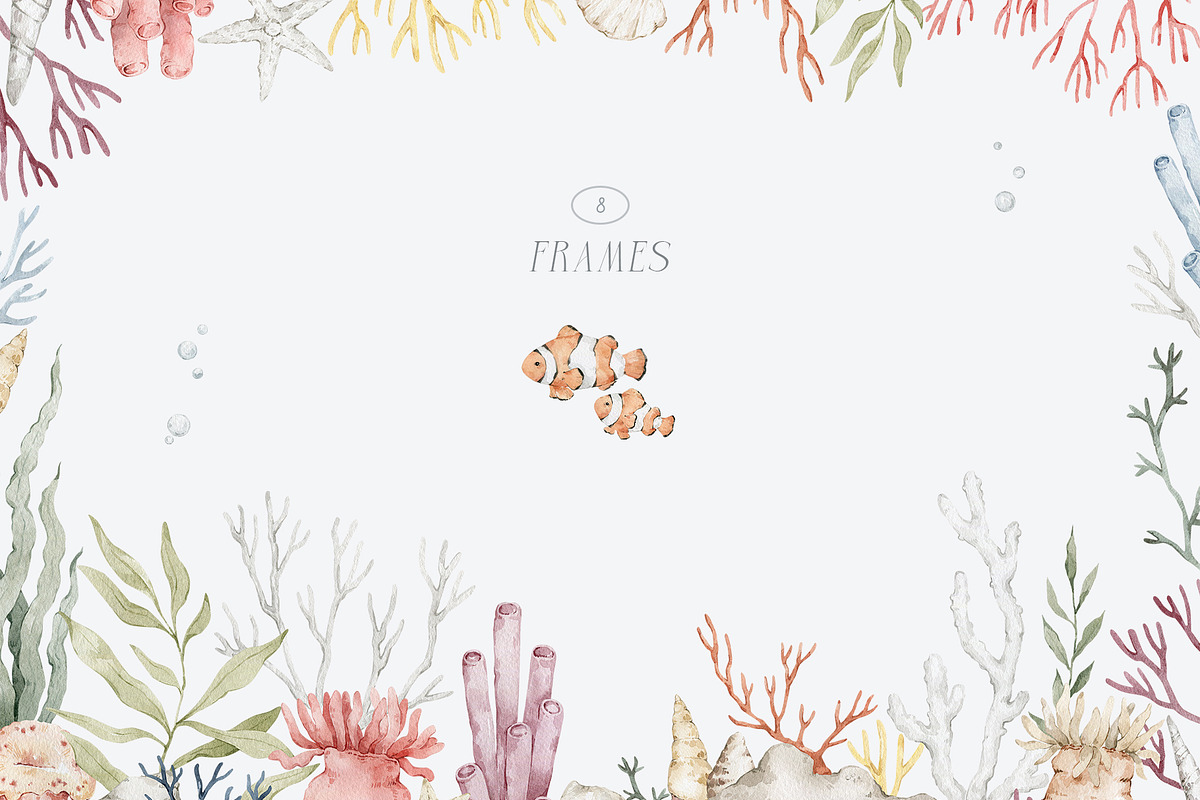 Ocean Animals. Underwater watercolor, an Animal Illustration by Kreker Kate (Photo 5 of 10)