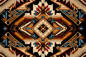 Native American Traditional Pattern Background