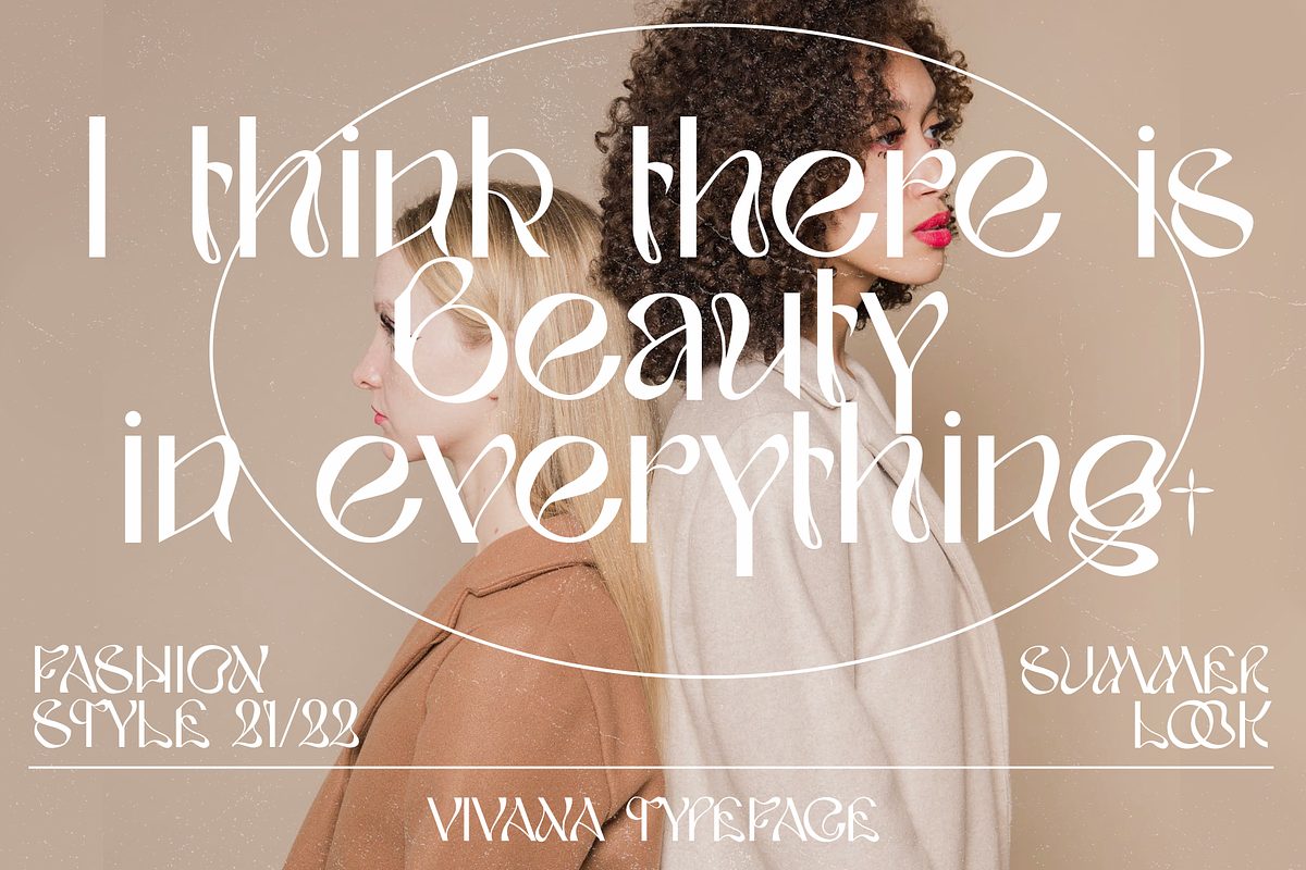 VIVANA | Modern Display, a Sans Serif Font by Alif Devan R. (Photo 2 of 12)