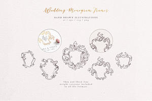 Wedding Monogram Frames Vol. 1