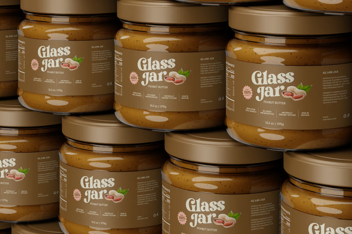 Peanut Butter Jar Mockup, a Cups & Container Mockup by graphicsauce (Photo 3 of 4)