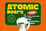 Atomic Beers Bold Sans Display Font, a Sans Serif Font by timelesstype.co (Thumbnail 1 of 15)