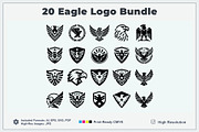 20 Eagle Logo Bundle, a Branding & Logo Template by Vectorium Studio (Thumbnail 1 of 21)