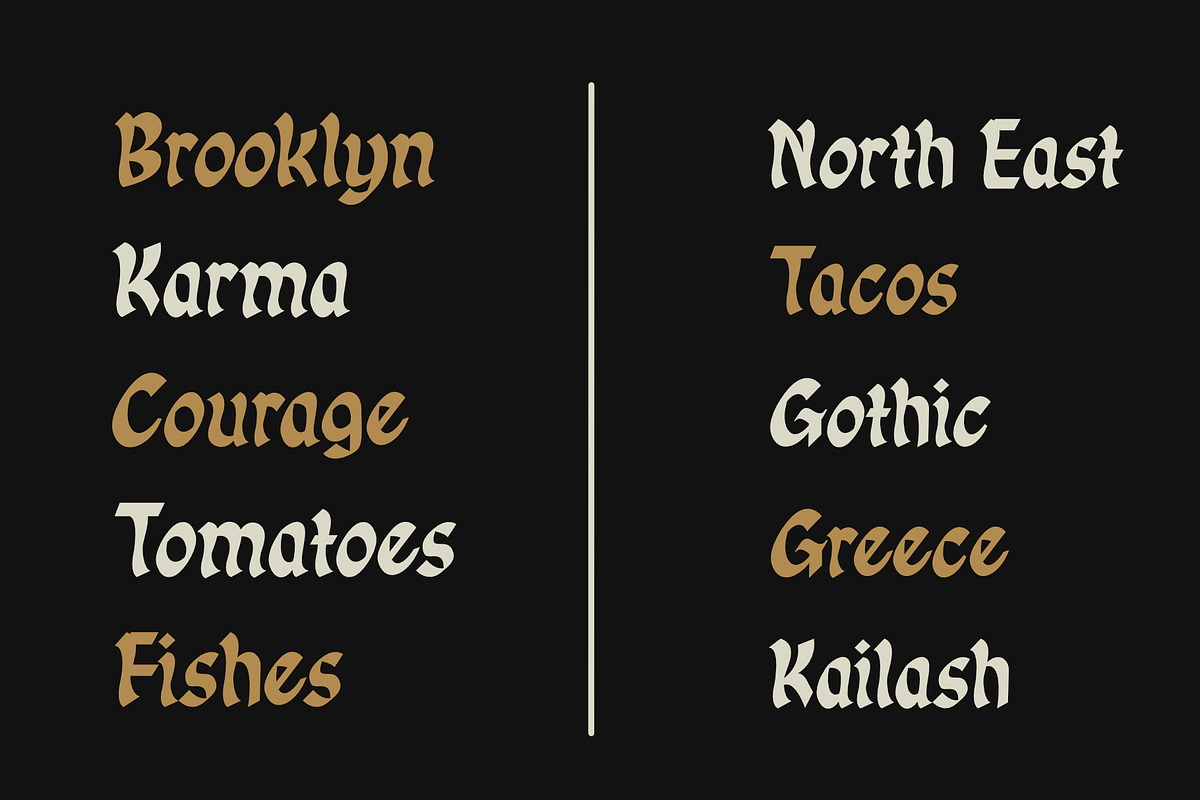 ID Gotira Typeface, a Blackletter Font by EKAUNIK DZ (Photo 6 of 8)