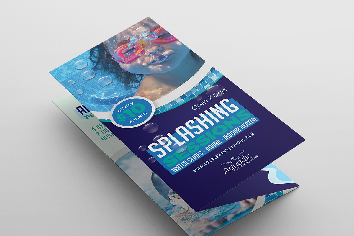 Swimming Pool Templates Pack, a Poster Template by BrandPacks
