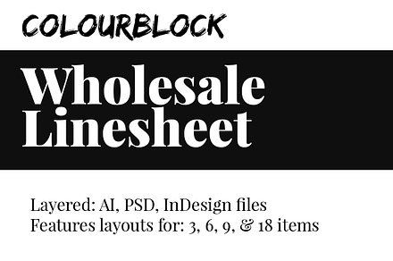 Linesheet Product Showcase