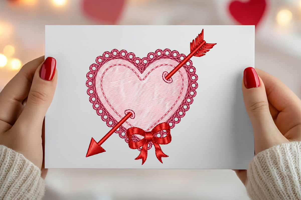Latch Hook Yarn Valentine Heart PNG, an Illustration by Canvas Craft (Photo 4 of 7)
