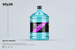 Water Dispenser Bottle Mockup, a Household Mockup by Se٧enStudio