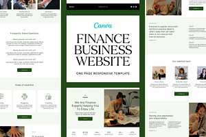 Finance Business Landing Template