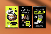 Yellow Modern Coffee Instagram Pack, a Social Media Template by graphicook (Thumbnail 4 of 5)