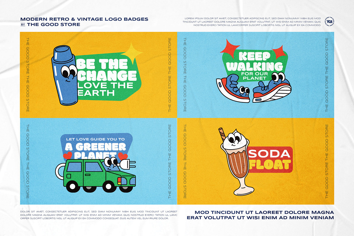 Illustration Logo Badges Bundle #4, a Branding & Logo Template by The Good Store (Photo 4 of 10)