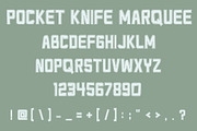 Pocket Knife - Font in Four Styles, a Font by Blue Line Design (Thumbnail 4 of 5)