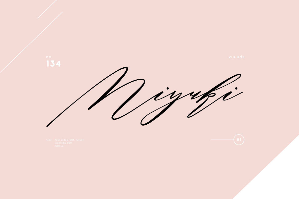 Miyuki, a Script Font by vuuuds
