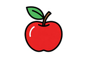 Apple Fruit Vector Icon Bundle, an Illustration by musafir_fashion (Thumbnail 36 of 49)