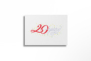 20 years! - Birthday lettering, a Graphic by Guillaume Laserson (Thumbnail 1 of 3)