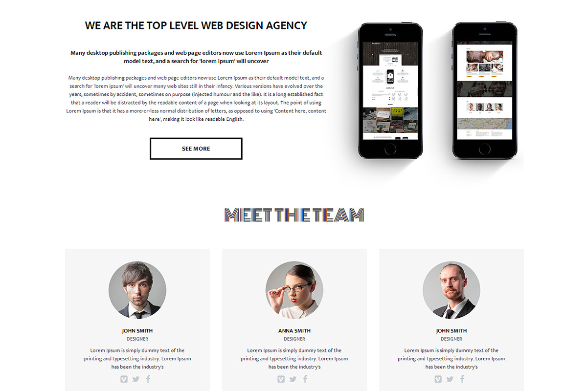 Studio 27 Responsive One Page Theme, a Landing Page Template by IceTemplates (Photo 3 of 3)