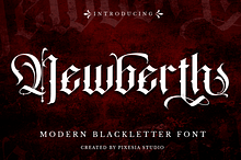 Newberth - Modern Blackletter Font