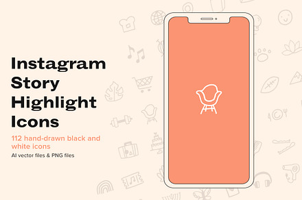 Hand Drawn Instagram Highlight Icons