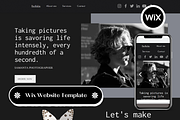 Wix Website Template Photography, a Wix Template by Wixify Studio (Thumbnail 1 of 7)
