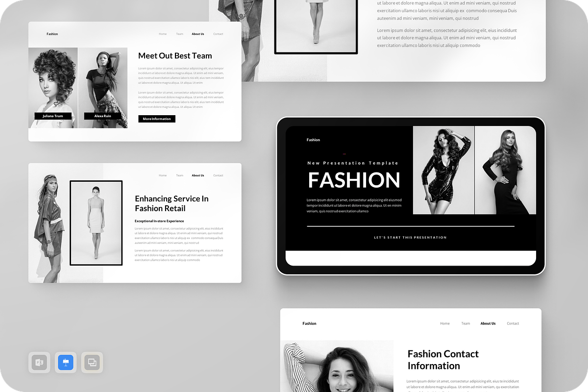 Black and White Fashion Keynote, a Presentation Template by Annora Studio (Photo 1 of 5)