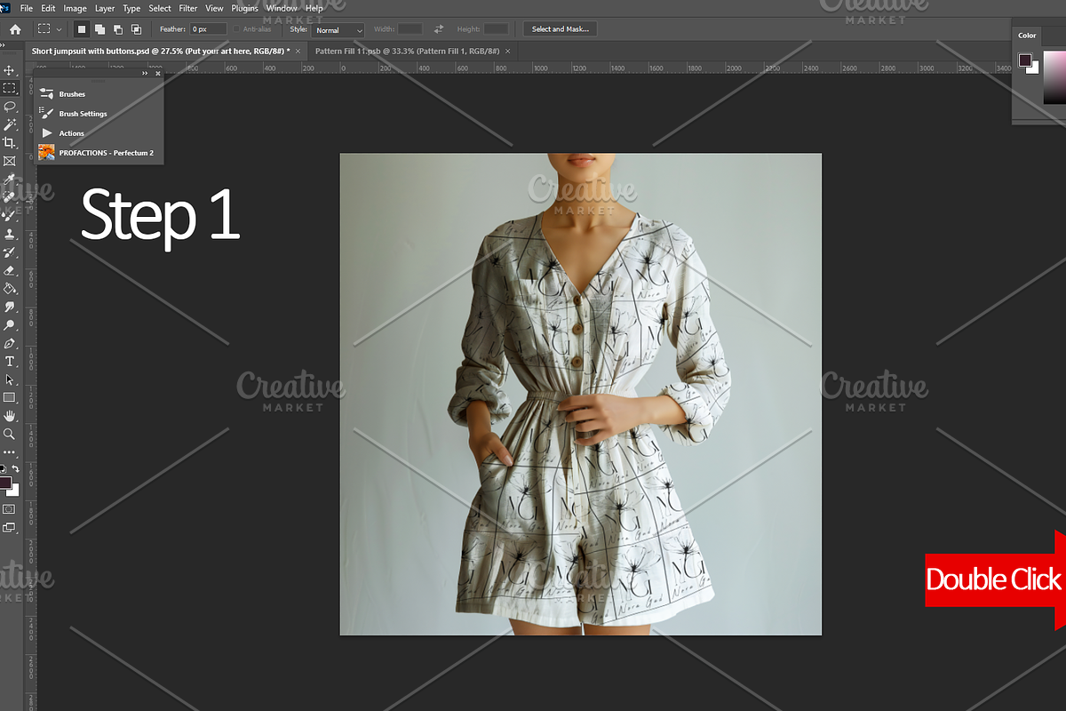 Short Jumpsuit  mockup, an Apparel Mockup by Nora Gad (Photo 12 of 15)