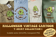 Halloween Slime Cartoon Vintage, an Illustration by vectstudio (Thumbnail 1 of 5)