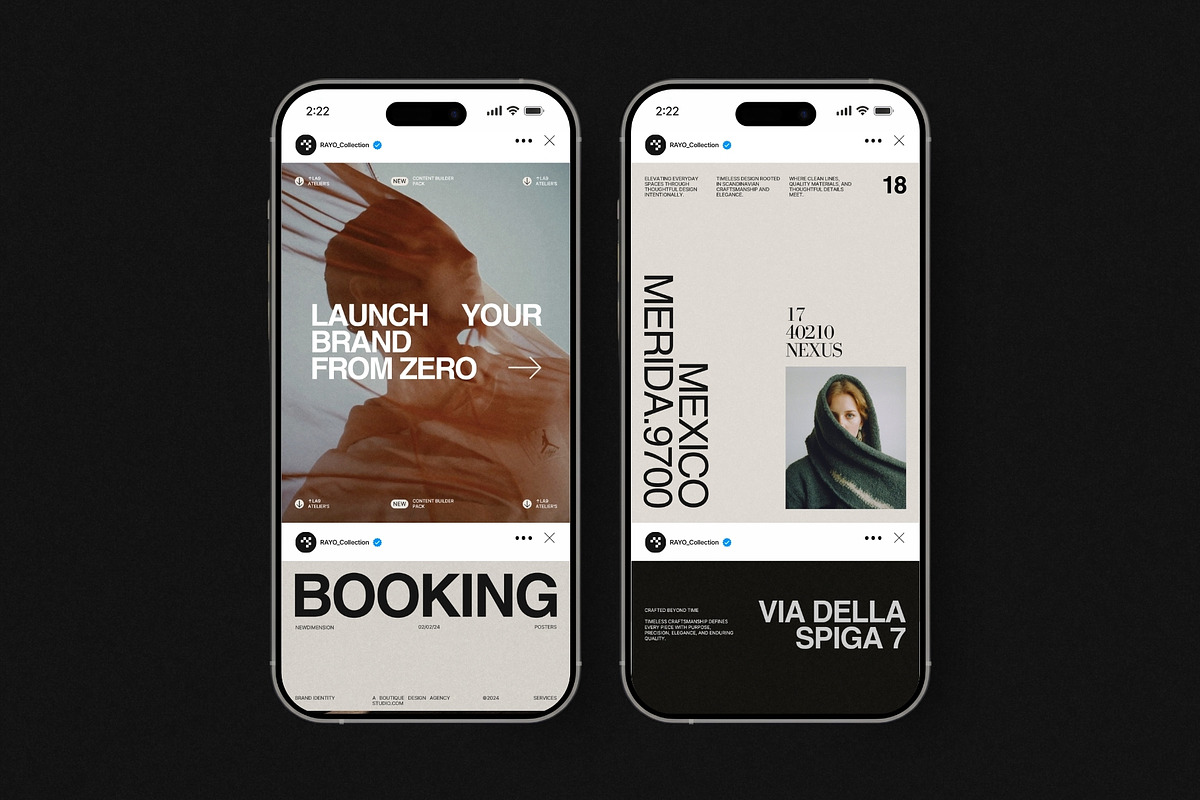 RAYO | Instagram Post & Story (III), a Social Media Template by Pixel Grid (Photo 3 of 10)
