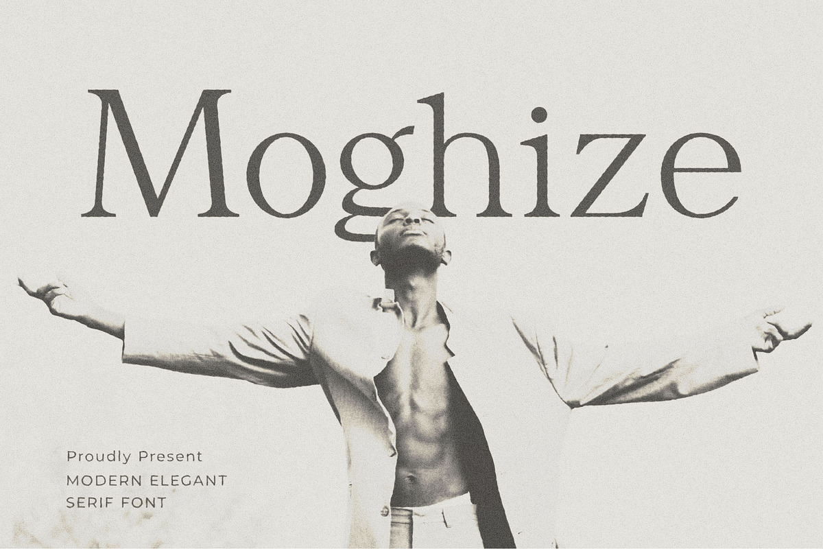 Moghize - Modern Elegant Serif, a Serif Font by Typeformers (Photo 1 of 5)