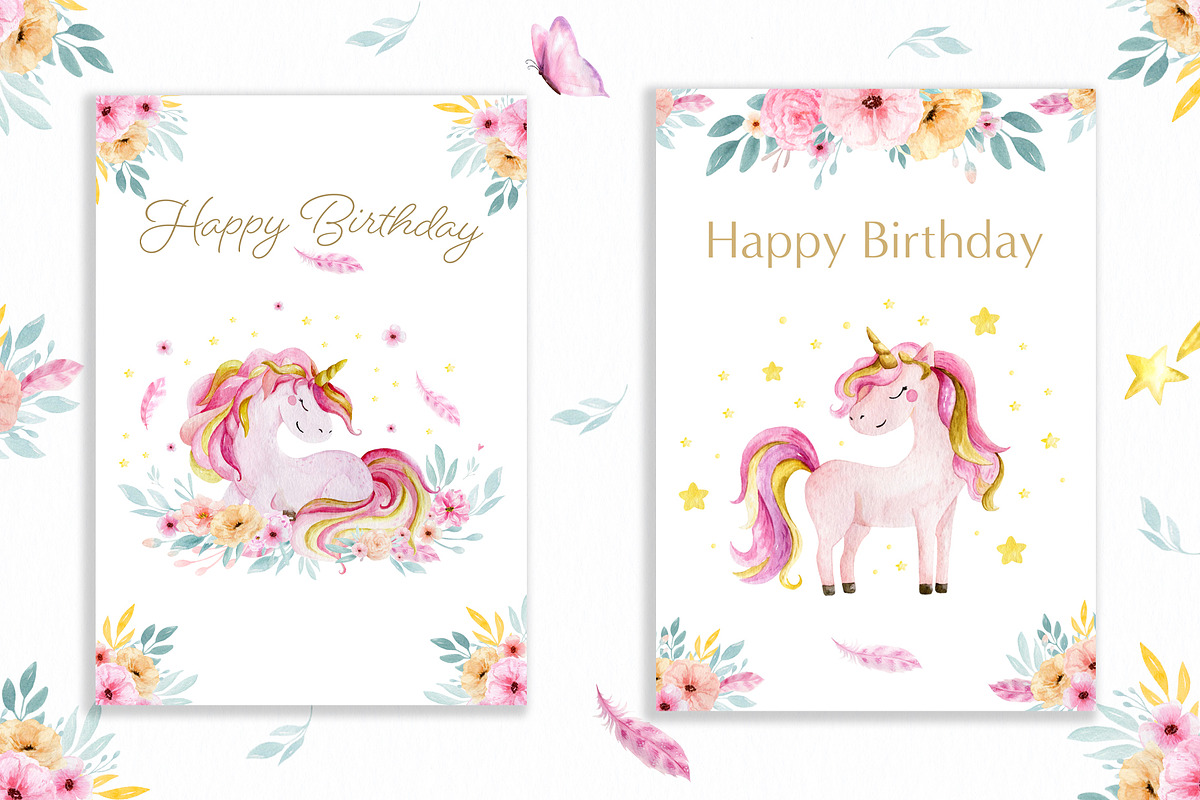 Watercolor Unicorn collection., a Graphic by Irene_Boiko_ART (Photo 3 of 11)