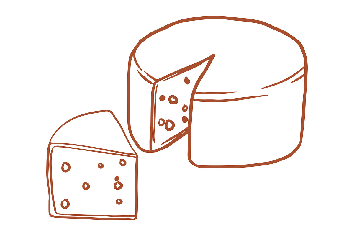 Vector Cheese Graphics, an Illustration by Dorey Kronick Art&Design (Photo 11 of 22)